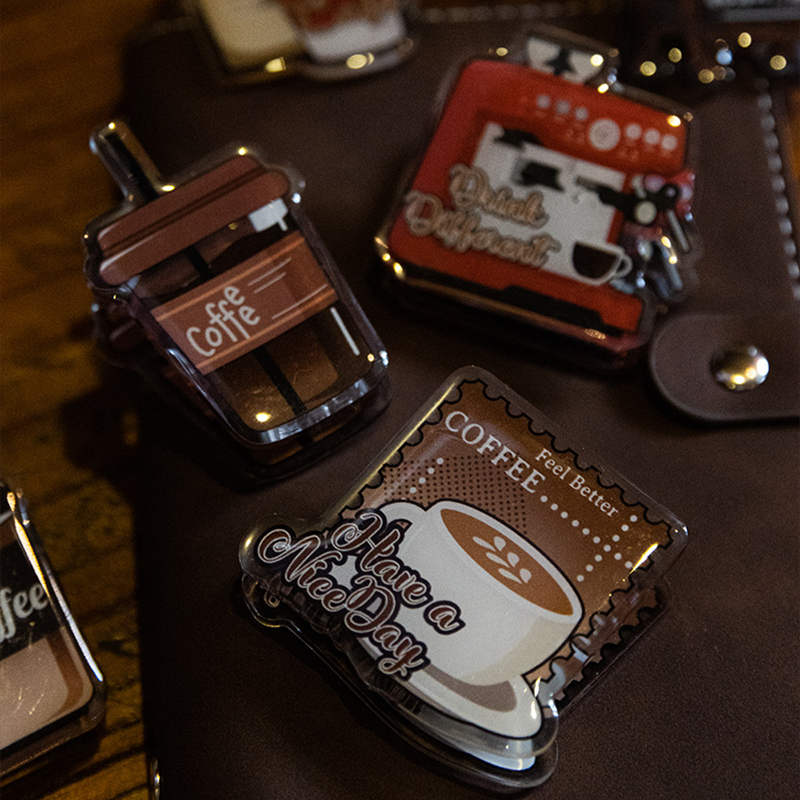 Coffee Nostalgia Series Acrylic Clip