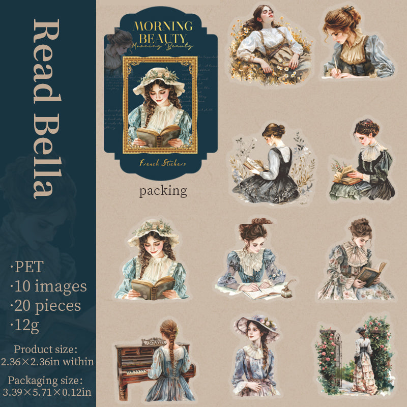 Morning Beauty Character PET Sticker