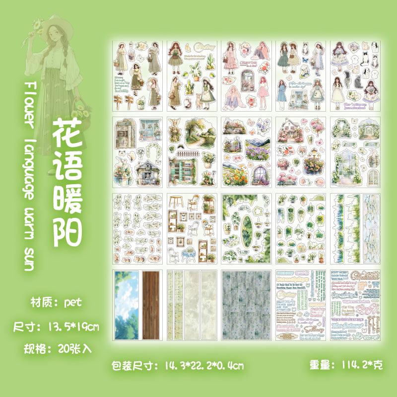 Spring Story Vintage Sticker Book
