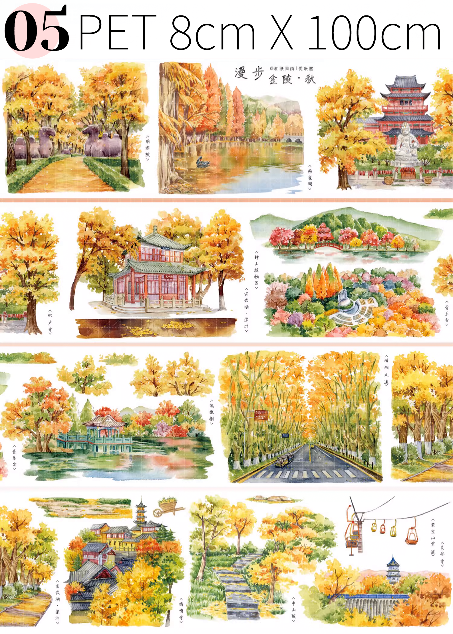 【HZTM】Global Cityscapes Landscaping Tape ( 10 Styles )