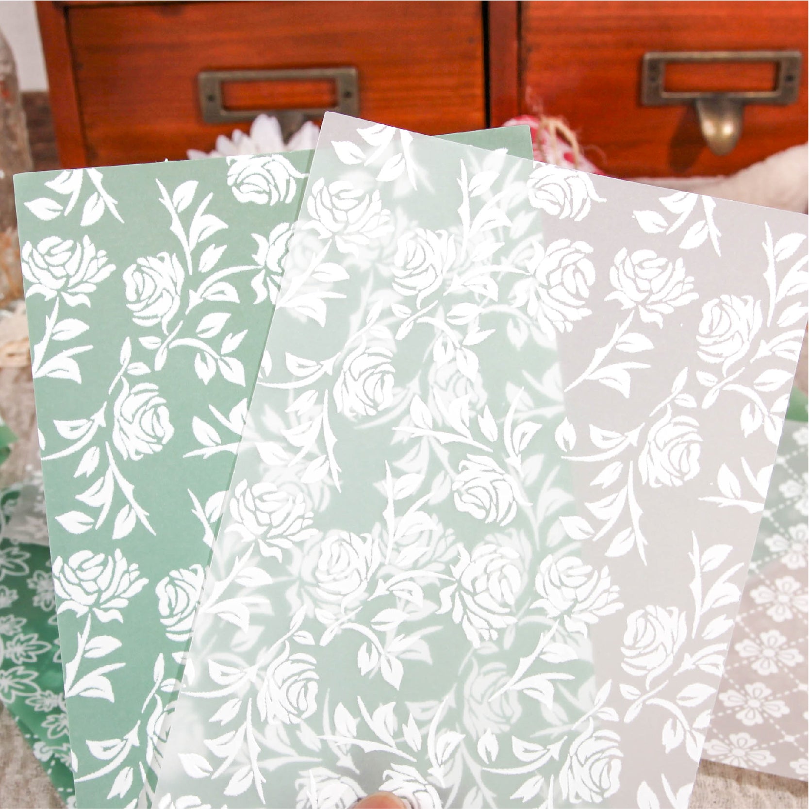 Plain White Dream Series 3D Scrapbook Paper