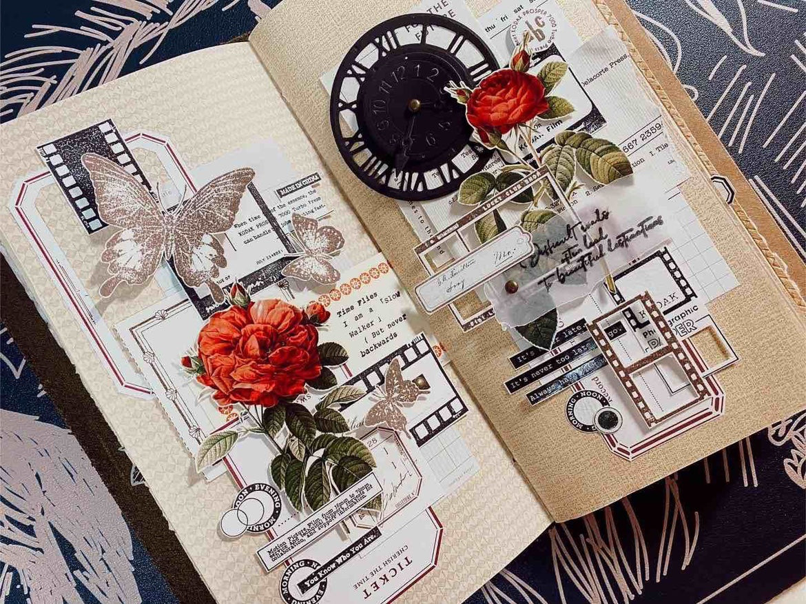 Scrapbooking Vintage Floral Pattern PET Washi Tape