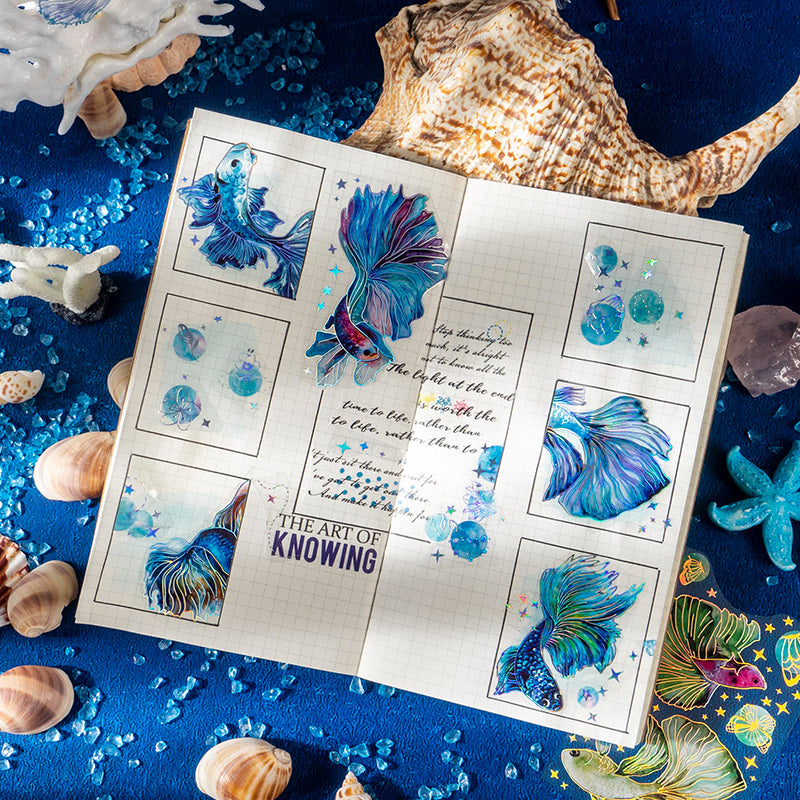 Goldfish Scrapbook Junk Journal Tape Sticker