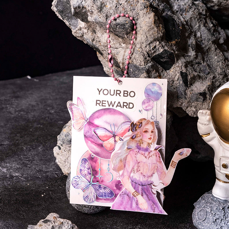 Legend of Stars and Moon Scrapbook Junk Journal PET Tape Sticker