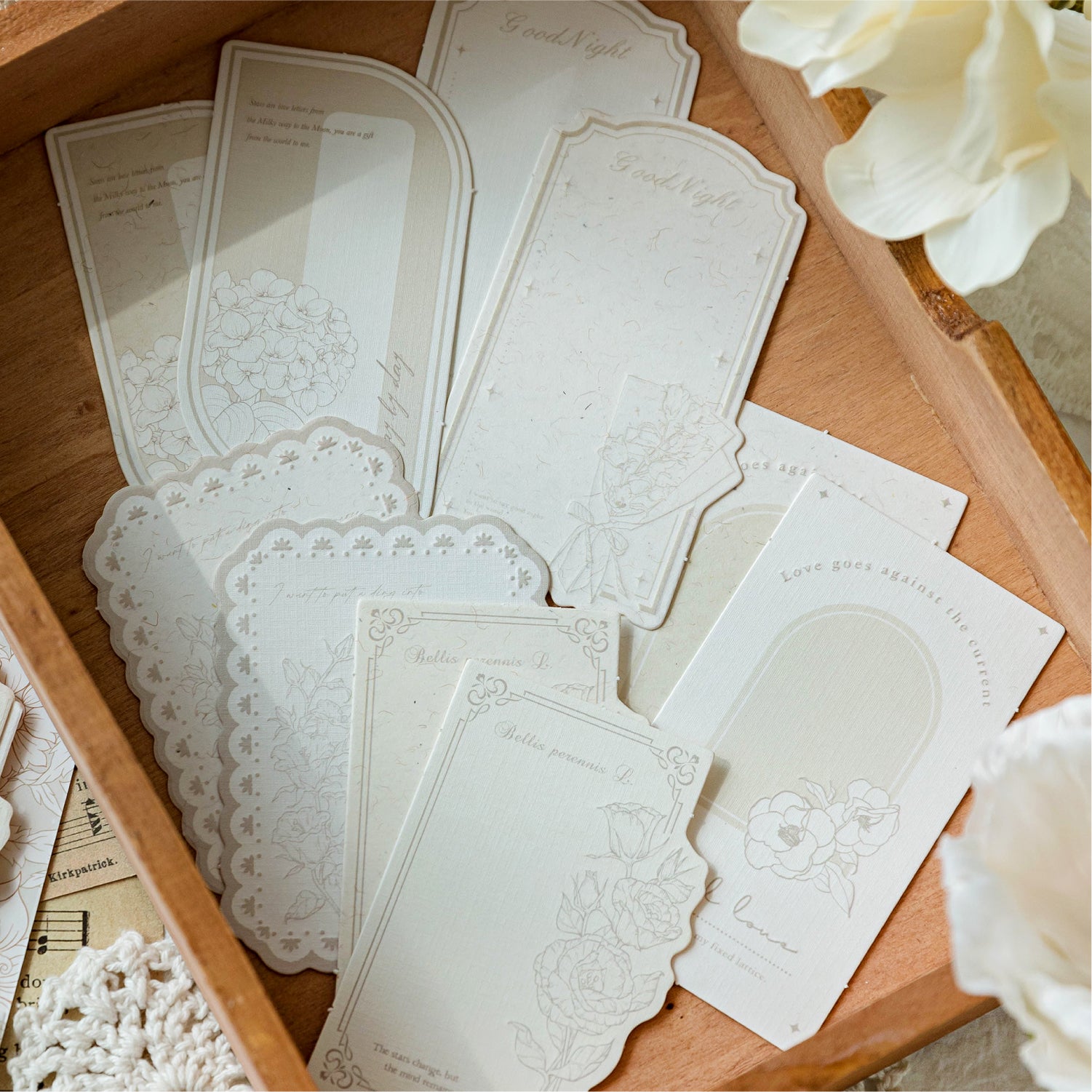 Blooming Bouquet Series Embossed Note Paper