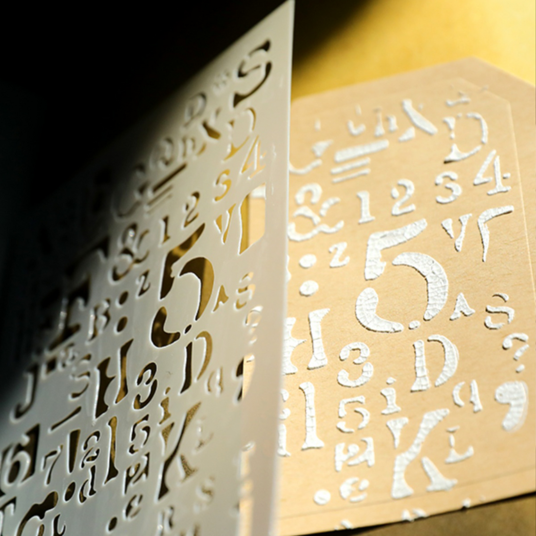 Vintage Mask Stencil