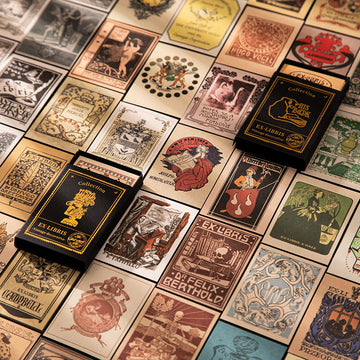 Old Library Vintage Bookplate Notes