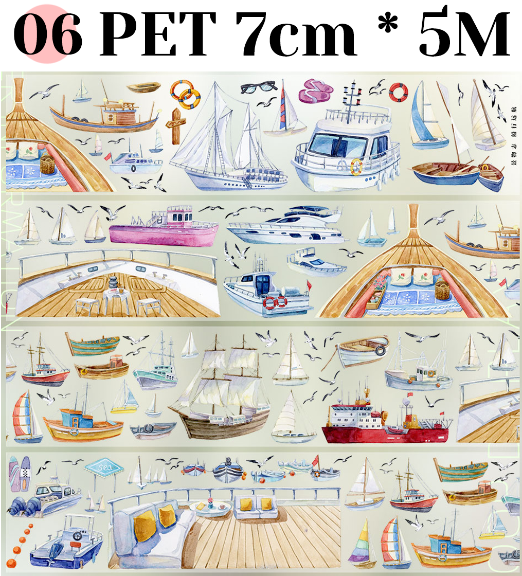 【ZERO】Transport/Vehicle/Highway/Street Landscaping Tape(13 Styles)(Whole Roll Tape)