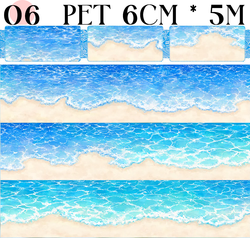 【ZERO】Waves/ Rivers / Water Surfaces Landscaping Tape(12 Styles)(Whole Roll Tape)