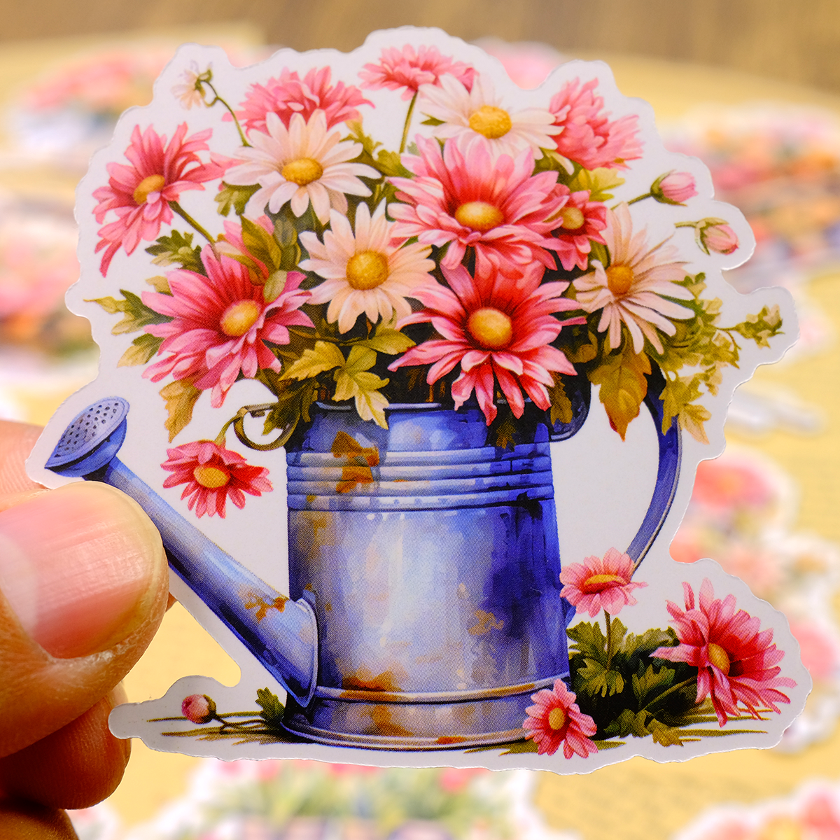 Flower Basket Stickers | MOOBOOM Design