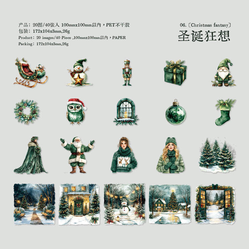 Merry Christmas PET Sticker