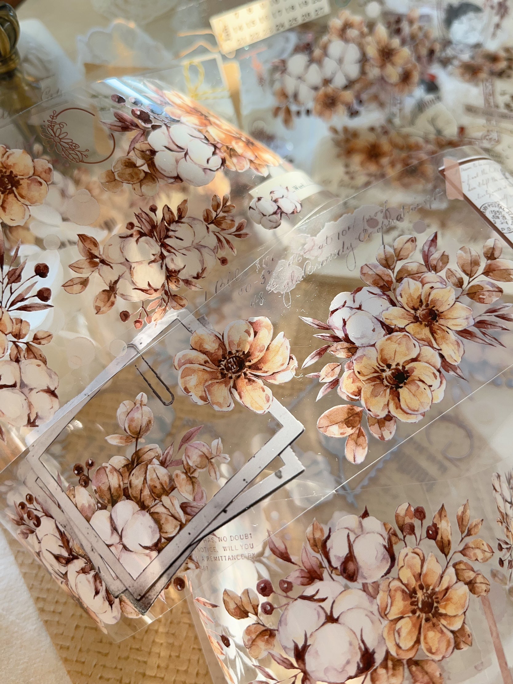 Cotton PET Tape For Scrapbooking/bujo