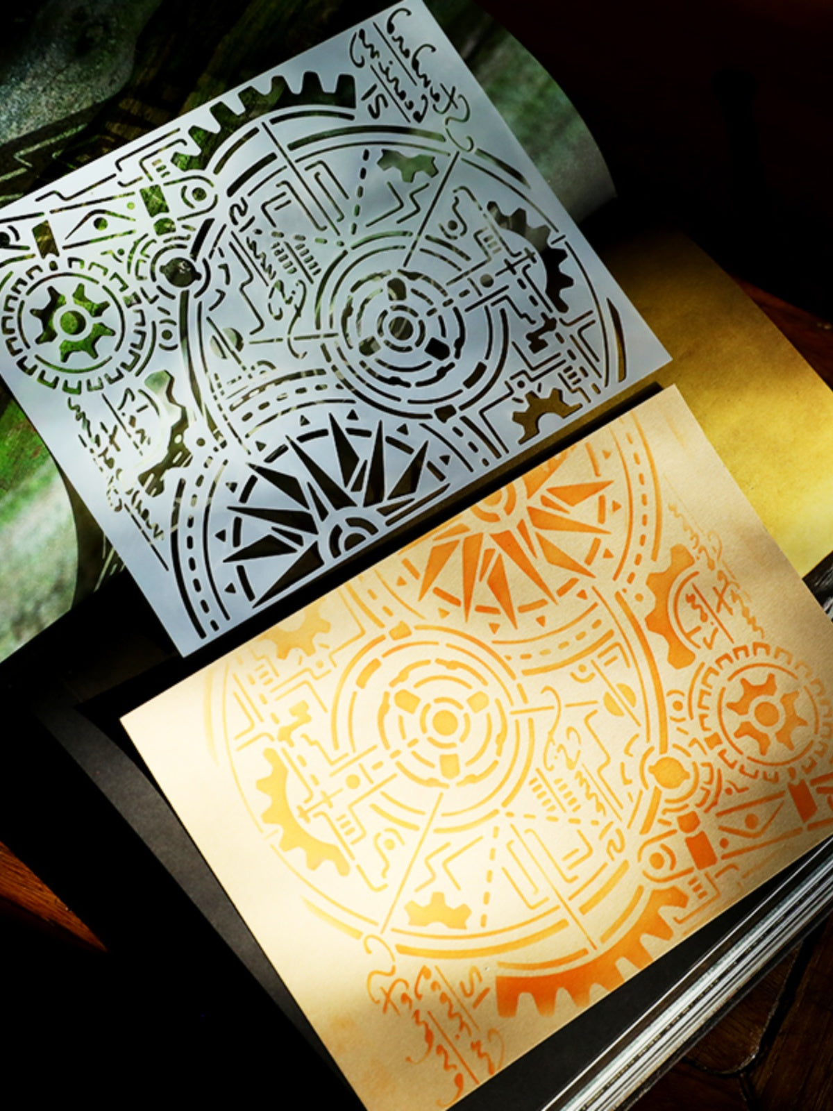 Vintage Mask Stencil