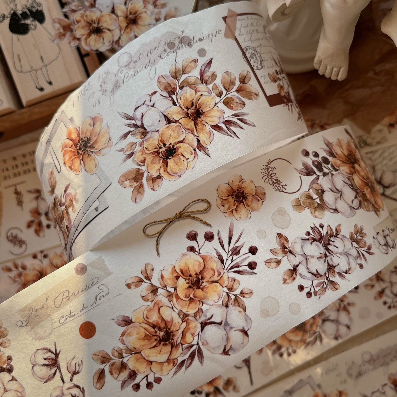 Cotton Washi Tape For Scrapbooking/bujo