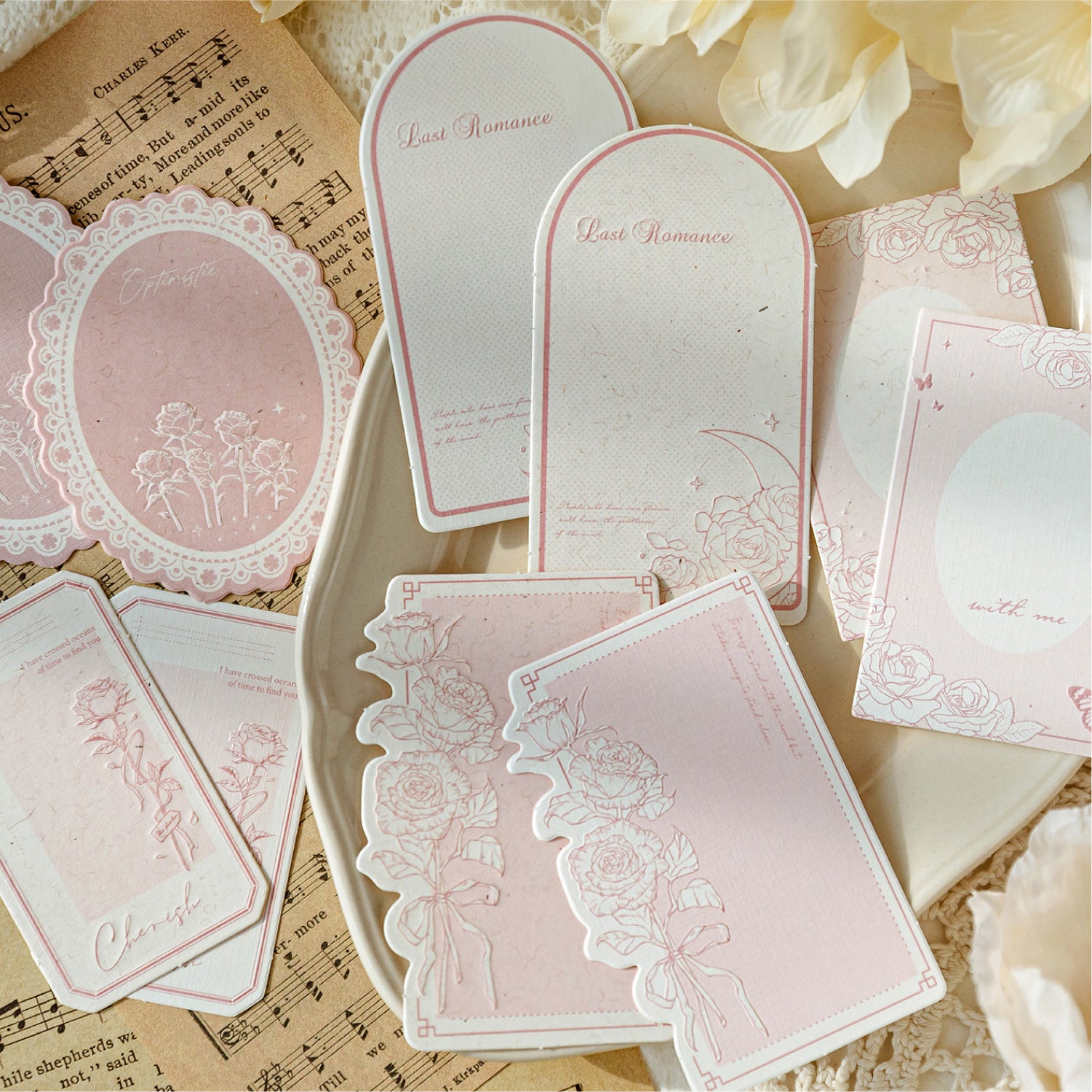 Blooming Bouquet Series Embossed Note Paper