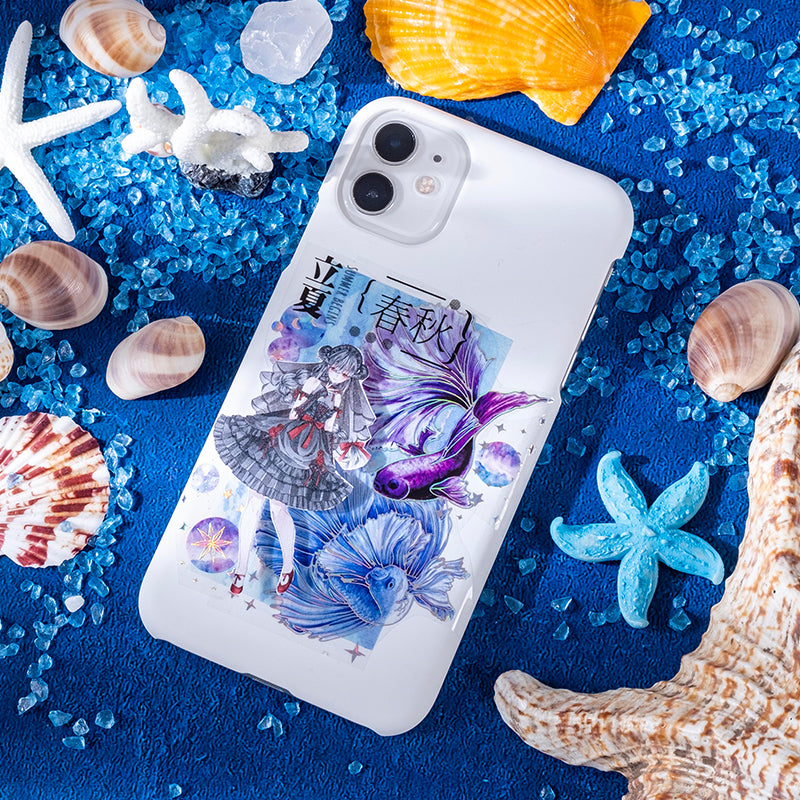 Goldfish Scrapbook Junk Journal Tape Sticker