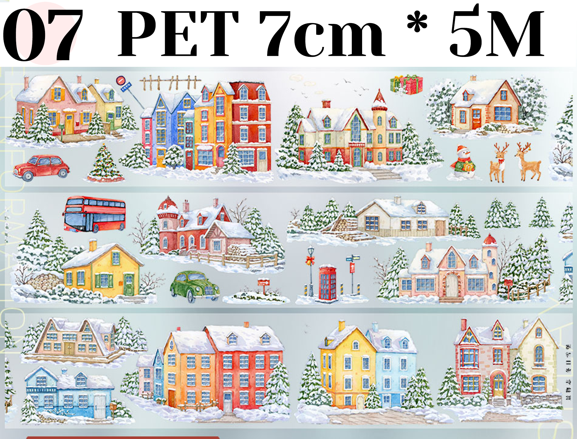 【ZERO】Christmas/Holiday/Halloween Landscaping Tape (8 Styles)(Whole Roll Tape)