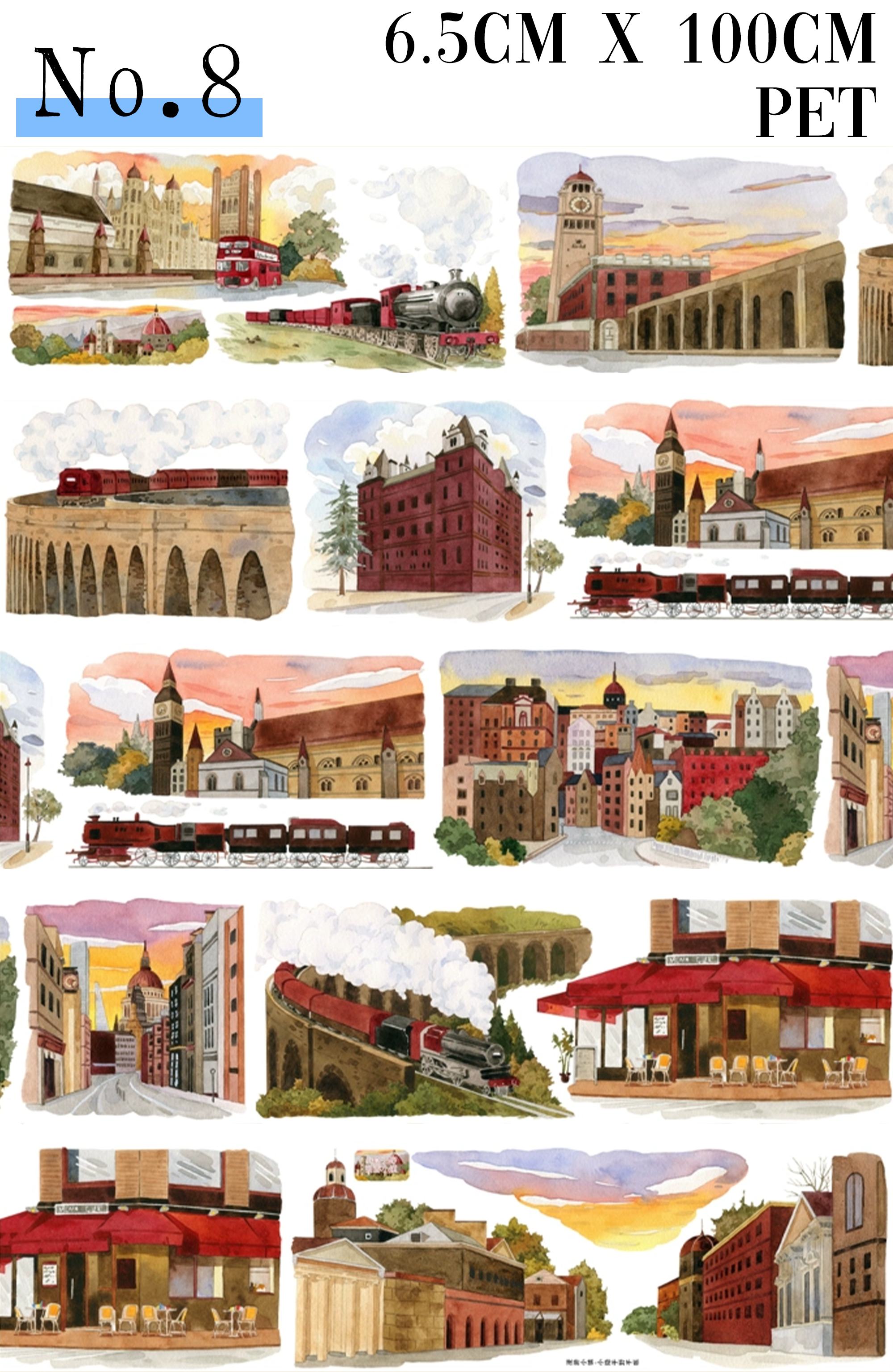 【XIAOYE】Landscaping/Scene PET Tape (18 Style)