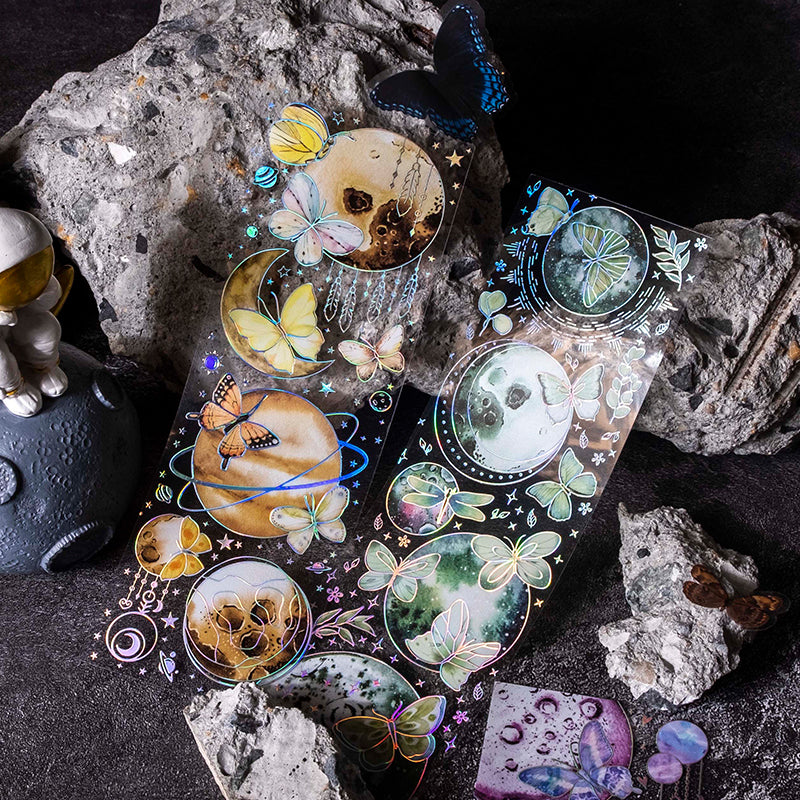 Legend of Stars and Moon Scrapbook Junk Journal PET Tape Sticker