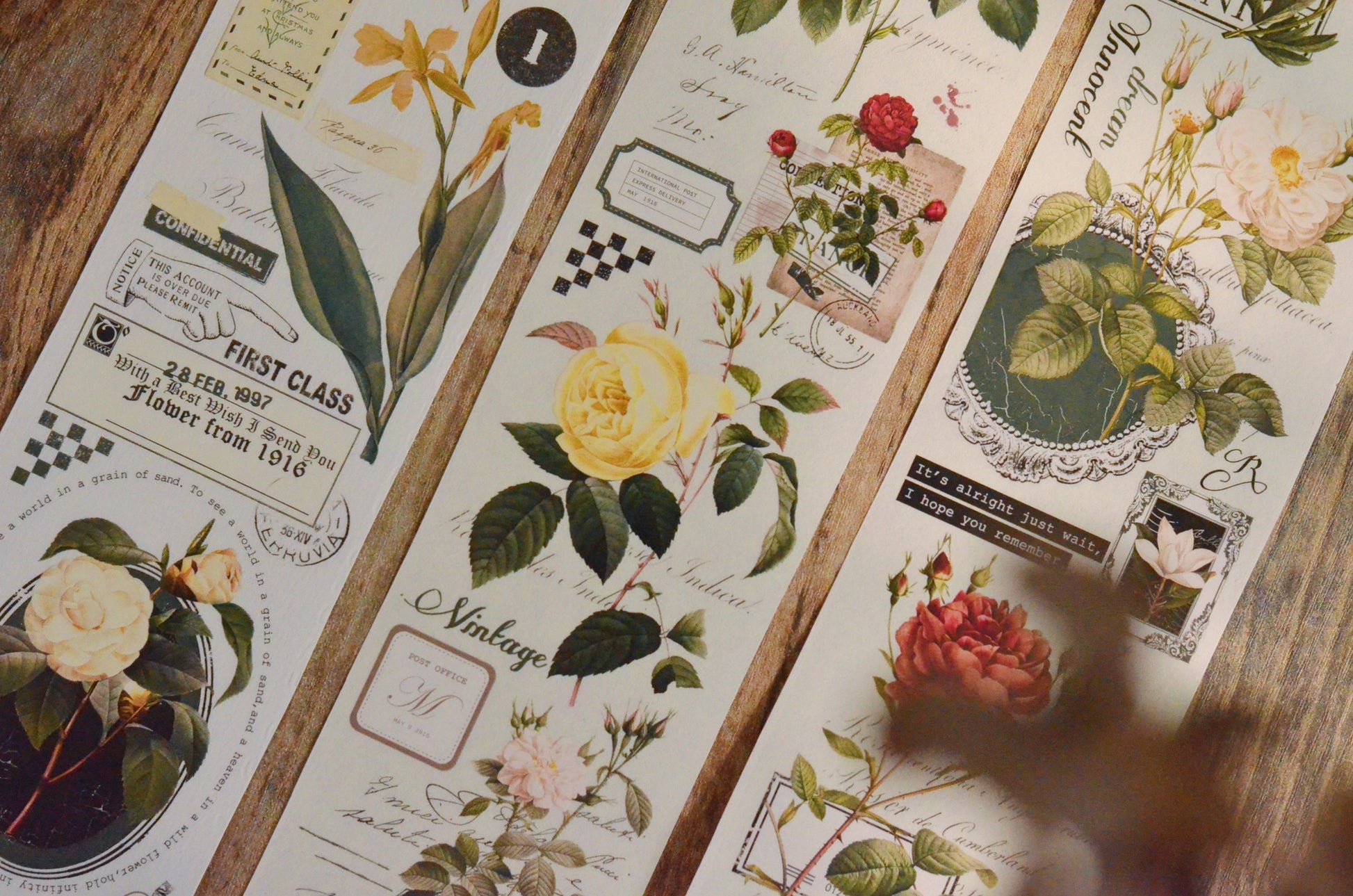 Scrapbooking Vintage Floral Pattern PET Washi Tape