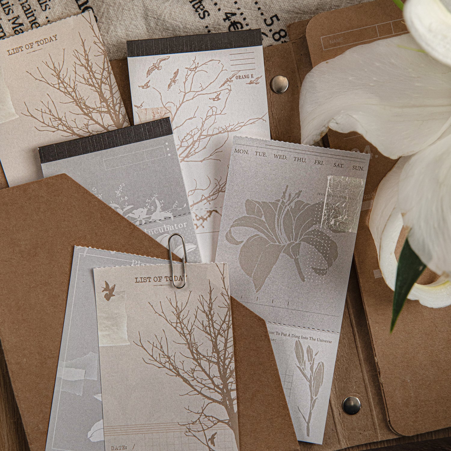 Retro Long Strip Tear-off Notepad