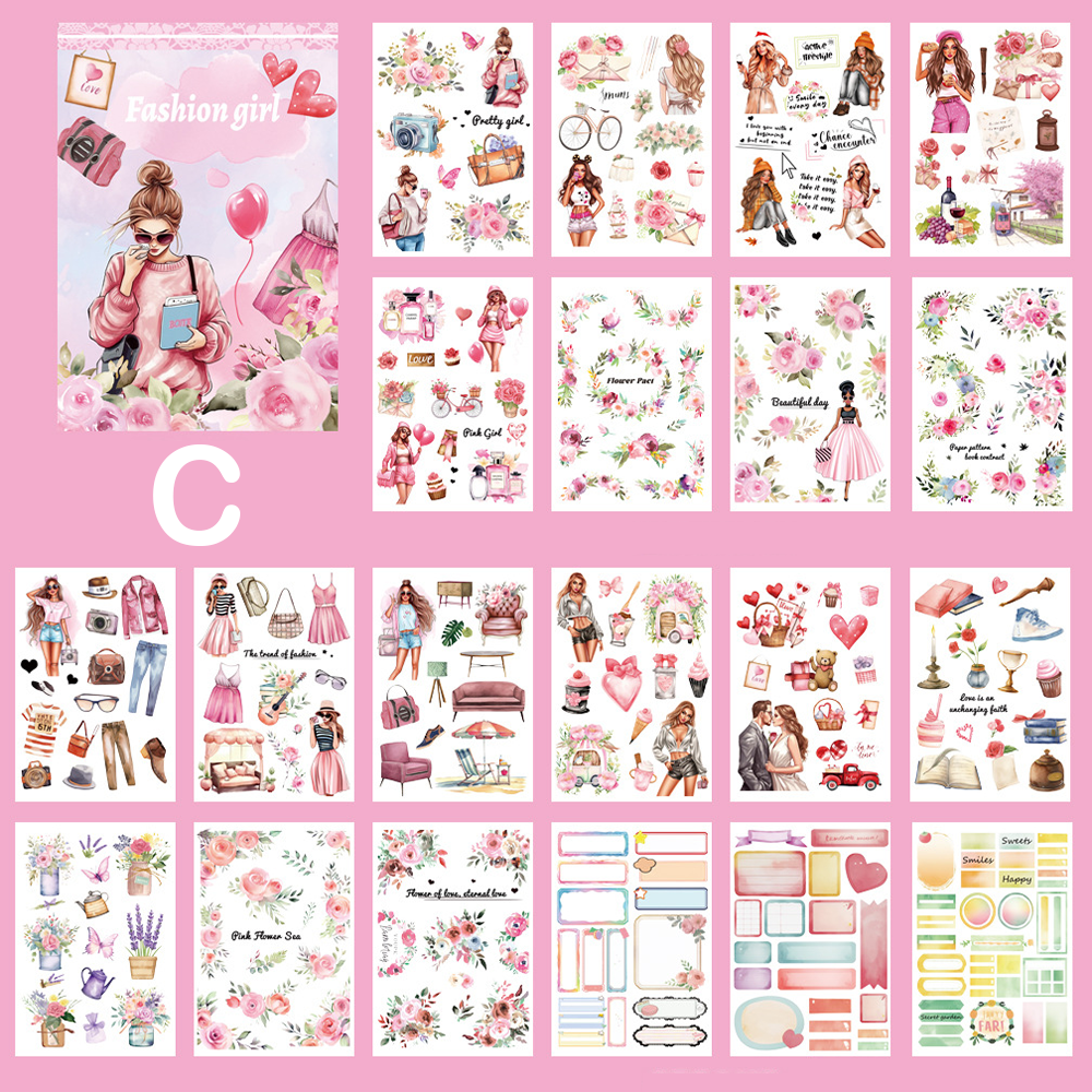 Vintage Scrapbooking Journaling Sticker Book Vol.5