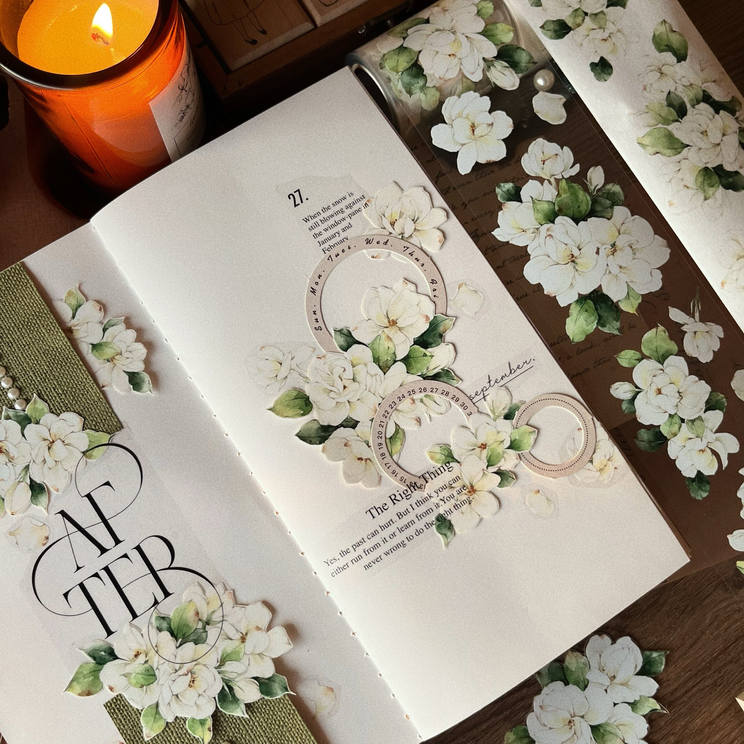 Jasmine Flowers Tape (5.5cm*120cm)