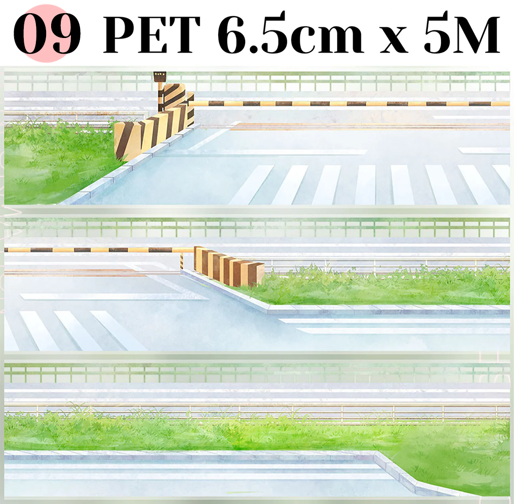 【ZERO】Transport/Vehicle/Highway/Street Landscaping Tape(13 Styles)(Whole Roll Tape)