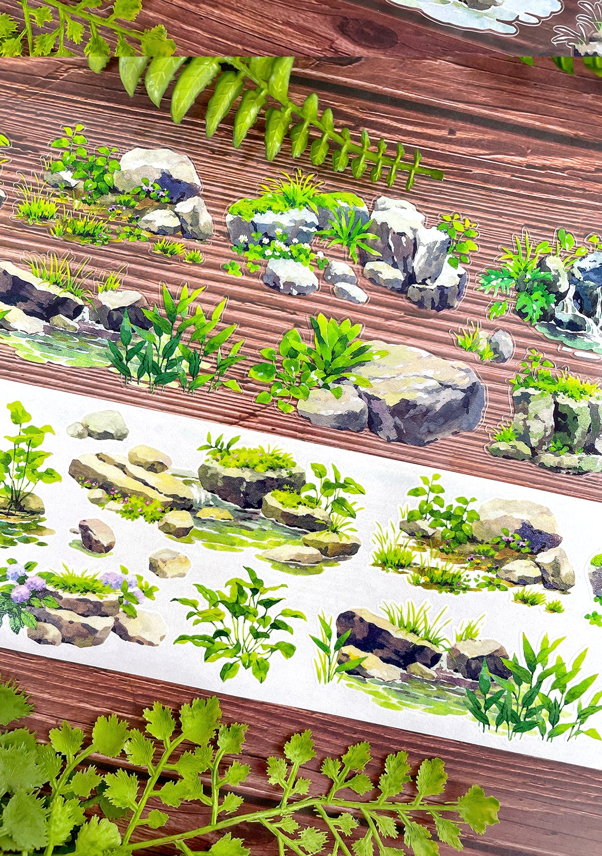 【NEW Studio】 Quiet Stone Landscaping Pre-cut Tape (7cm* 170cm)