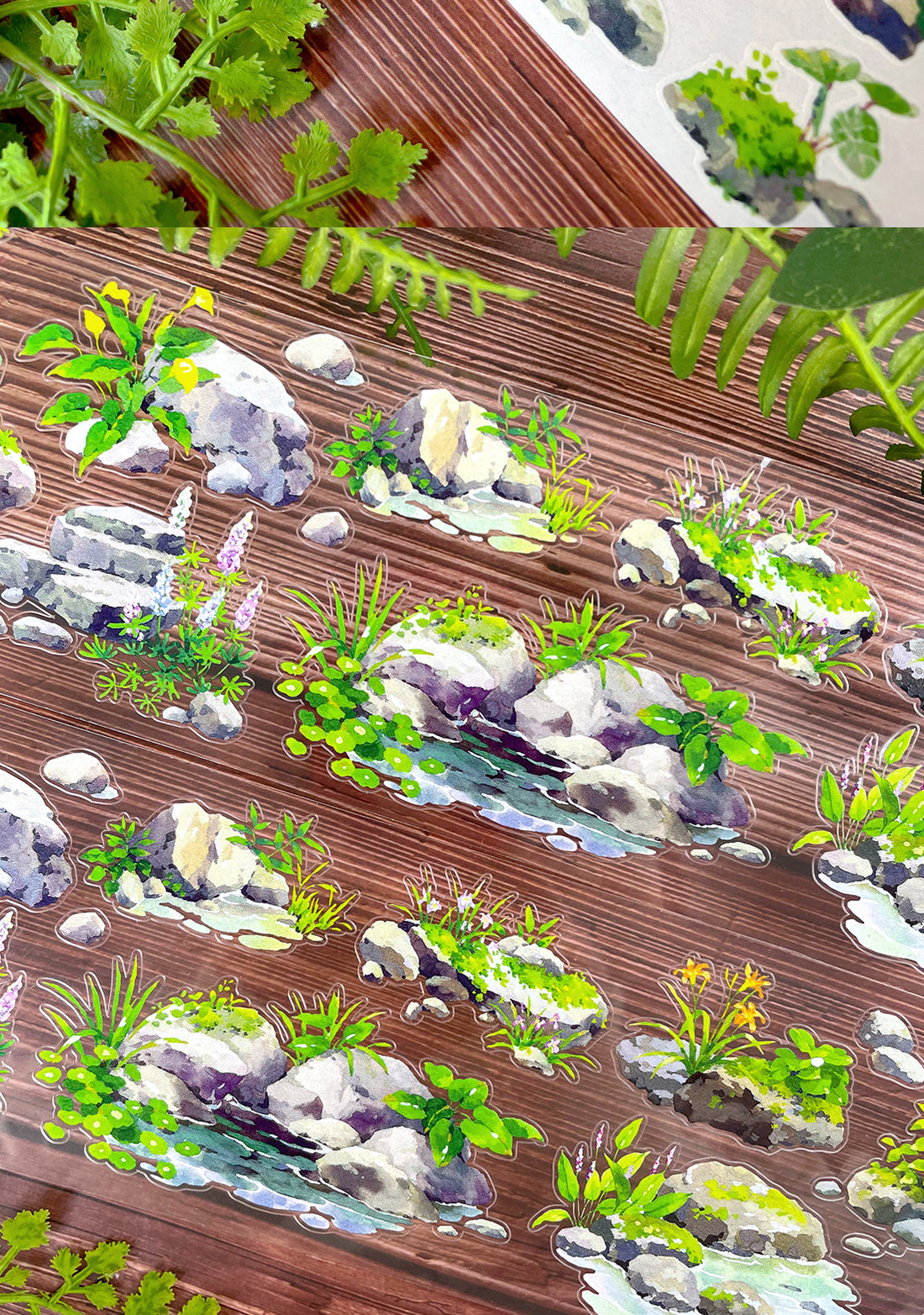 【NEW Studio】 Quiet Stone Landscaping Pre-cut Tape (7cm* 170cm)