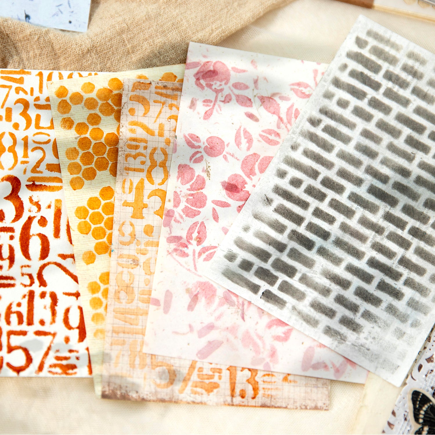 Errett Poetry Society Vintage Hollow Scrapbooking Paper