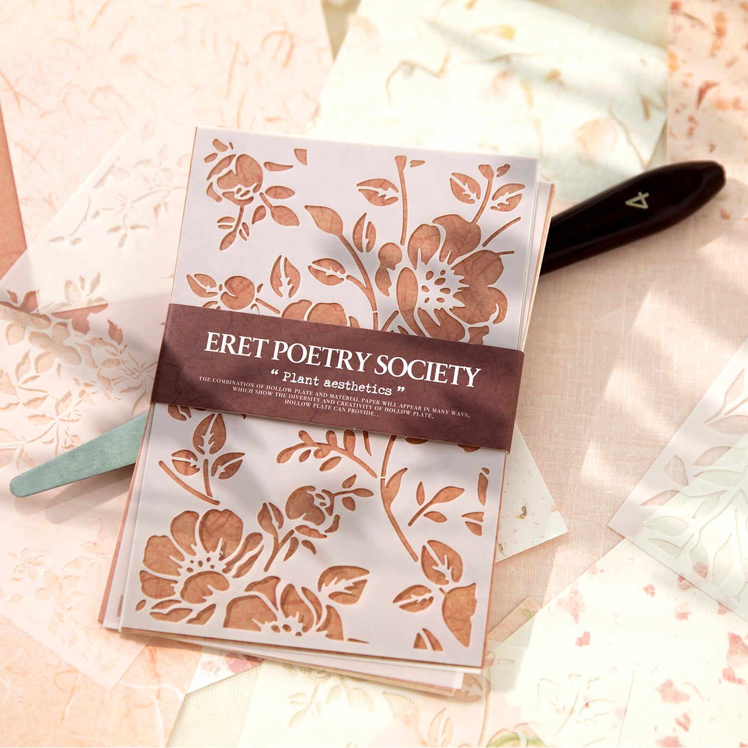 Errett Poetry Society Vintage Hollow Scrapbooking Paper