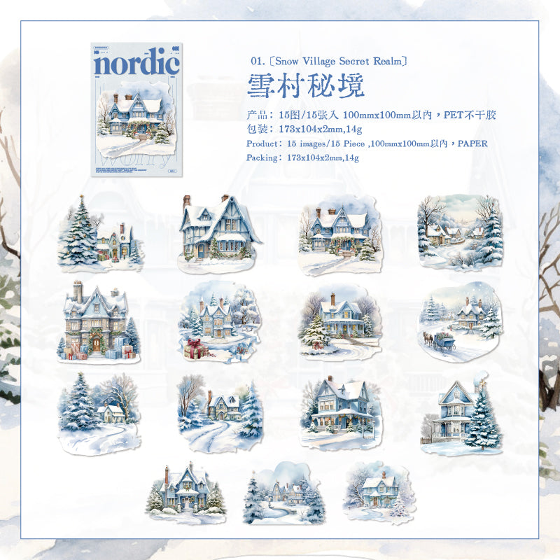 Nordic Landscape PET Sticker