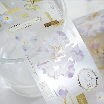 Retro Floral Matte PET Tape