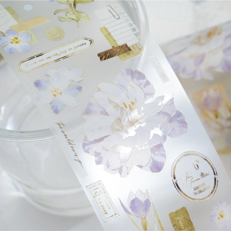 Retro Floral Matte PET Tape