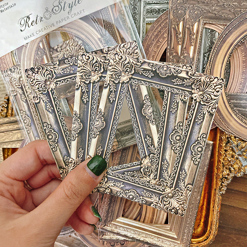 Retro Hollow Border Scrapbooking Paper