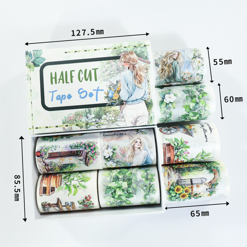 Pre-cut PET & Washi Tape Set ( 10 Styles)