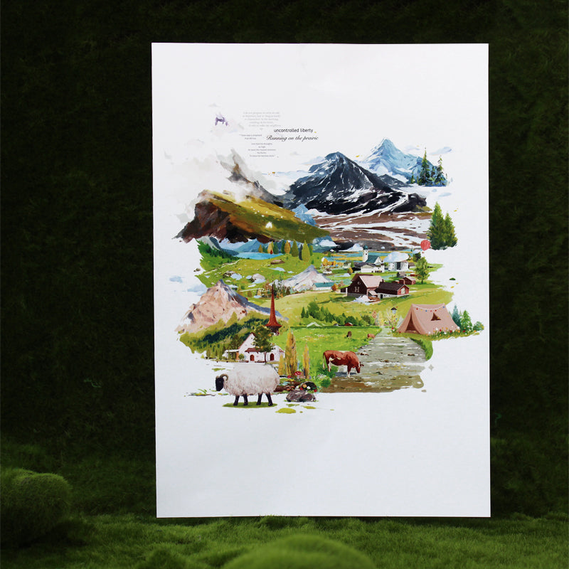 Hulunbuir Prairie Scenery Tape (7cm*117mm)