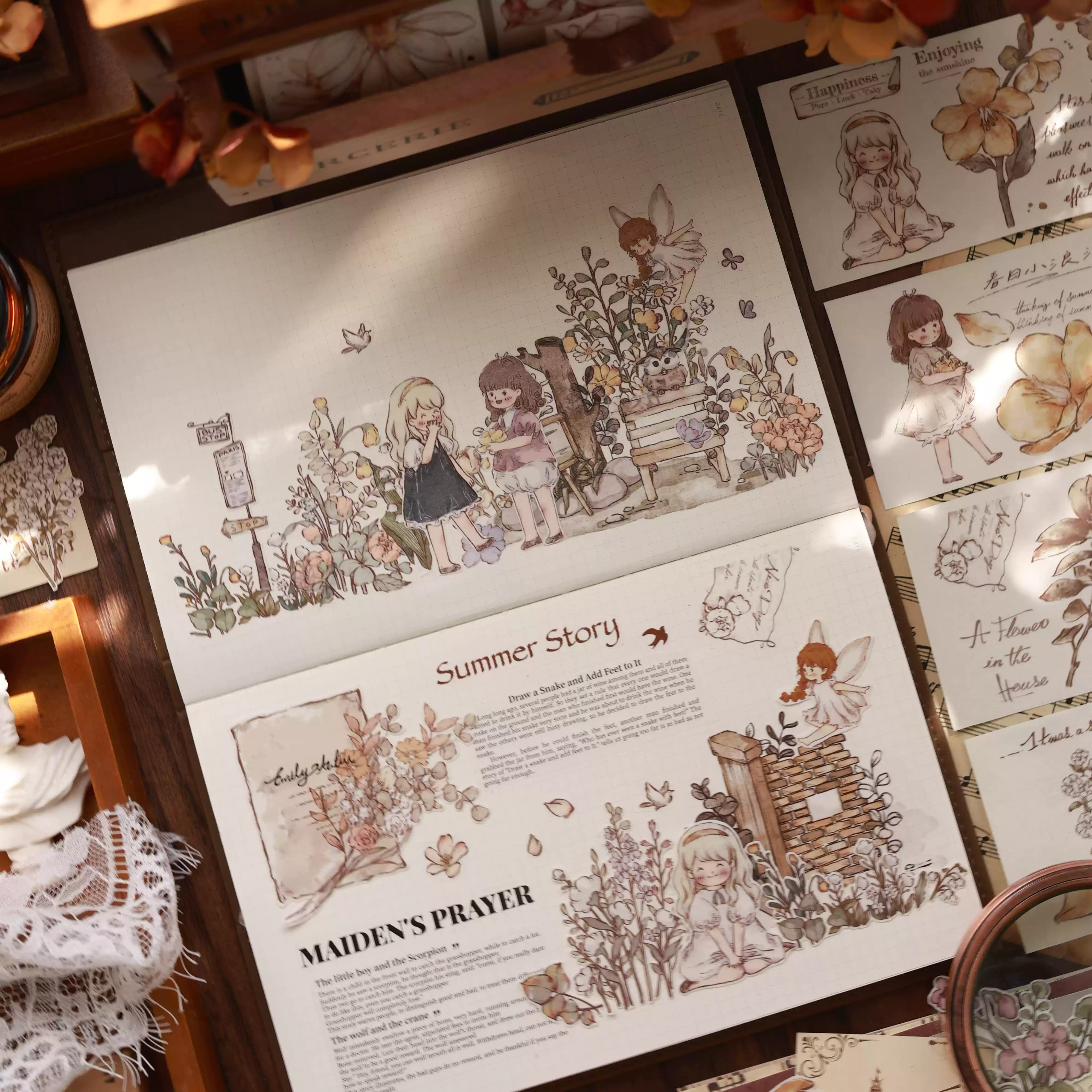 Vintage Cute Characters Tape (6.5cm*150cm)