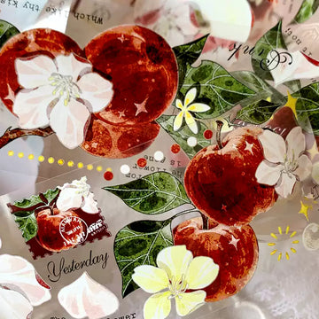 Red Apple PET/Washi Tape (5cm*140cm)