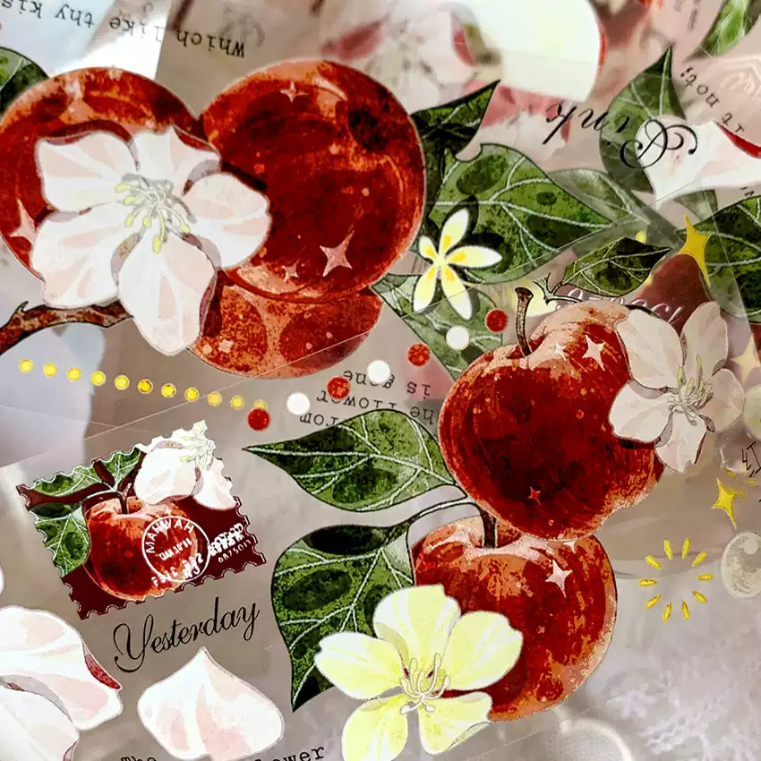 Red Apple PET/Washi Tape (5cm*140cm)