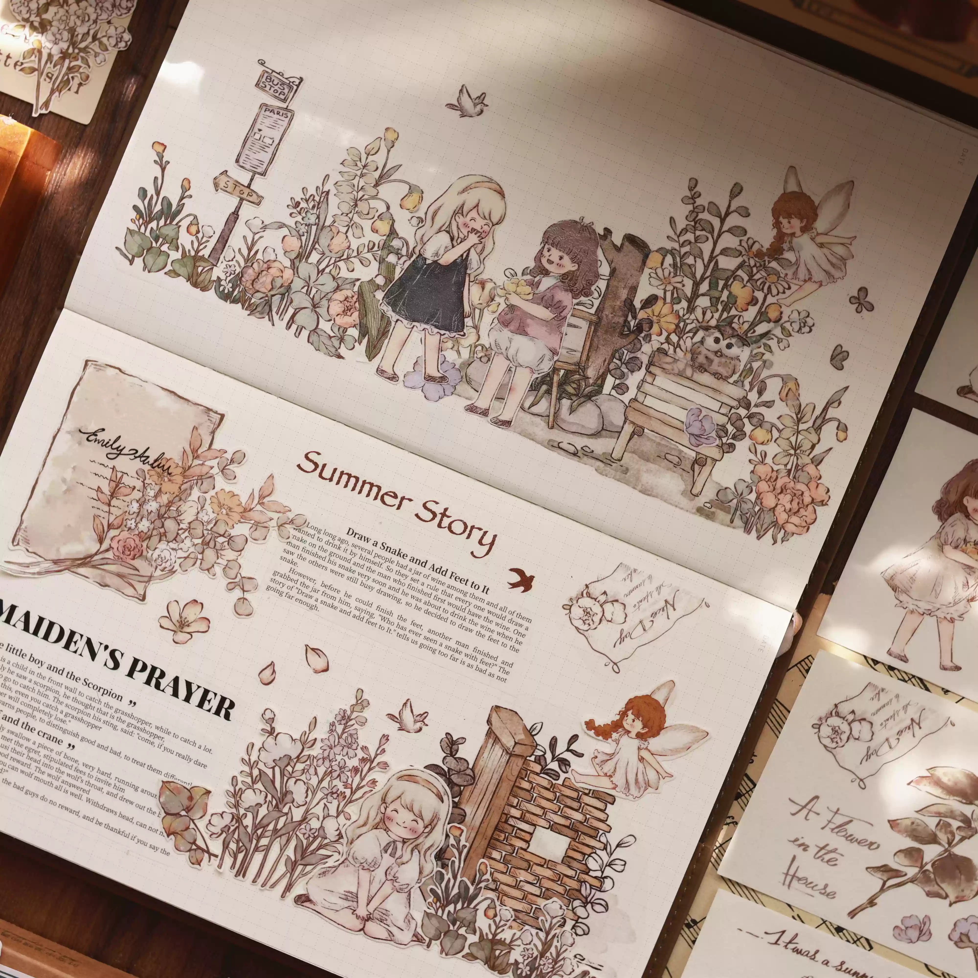 Vintage Cute Characters Tape (6.5cm*150cm)