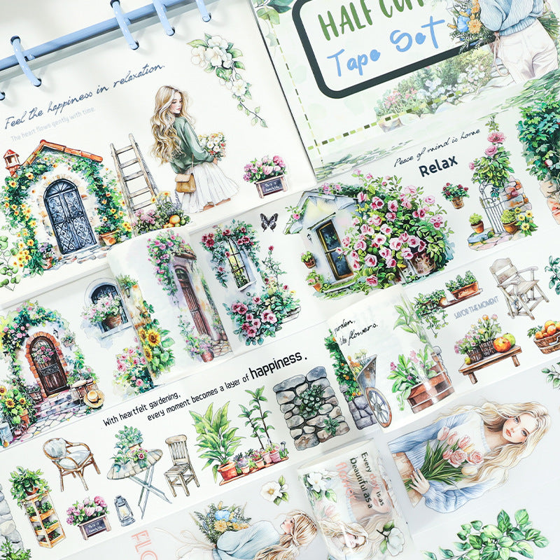 Pre-cut PET & Washi Tape Set ( 10 Styles)