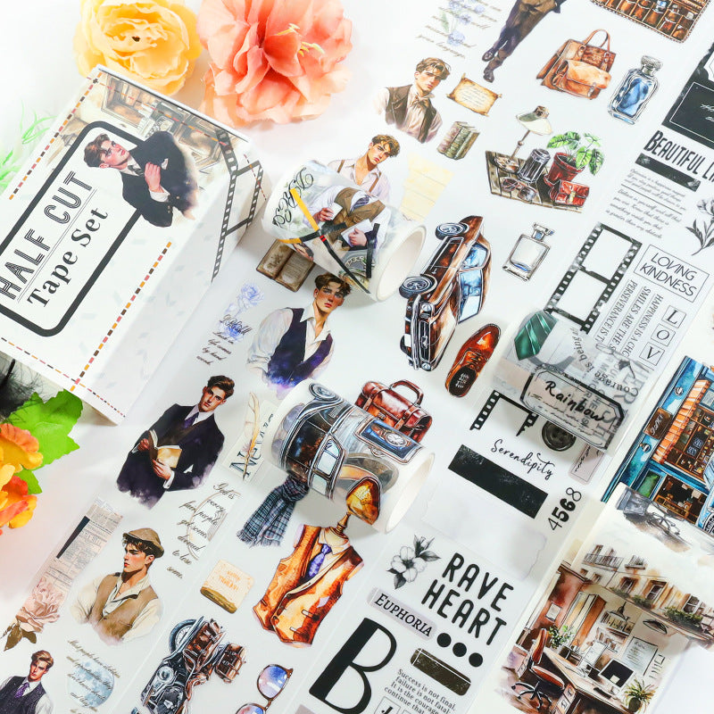 Pre-cut PET & Washi Tape Set ( 10 Styles)