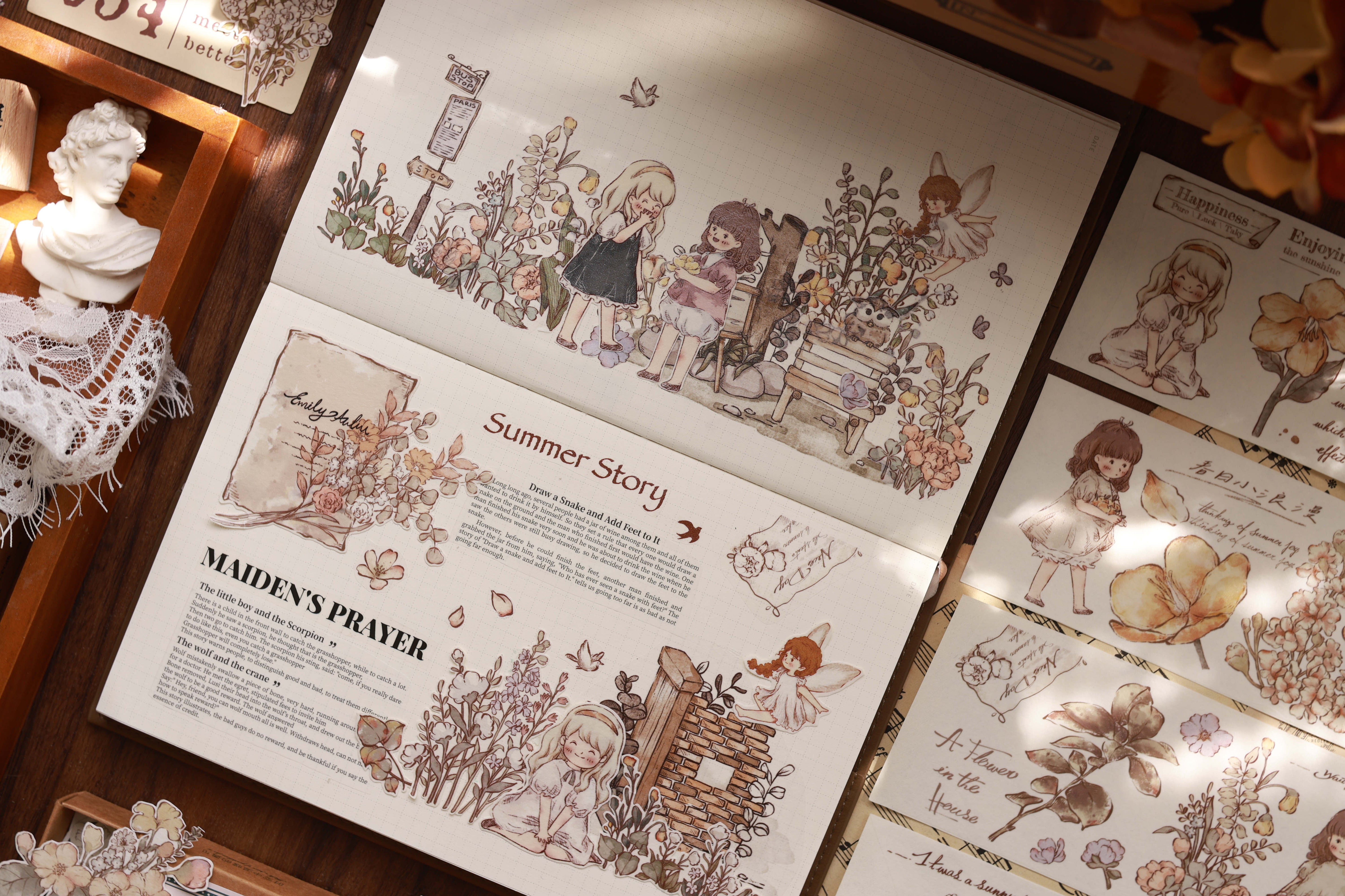 Vintage Cute Characters Tape (6.5cm*150cm)