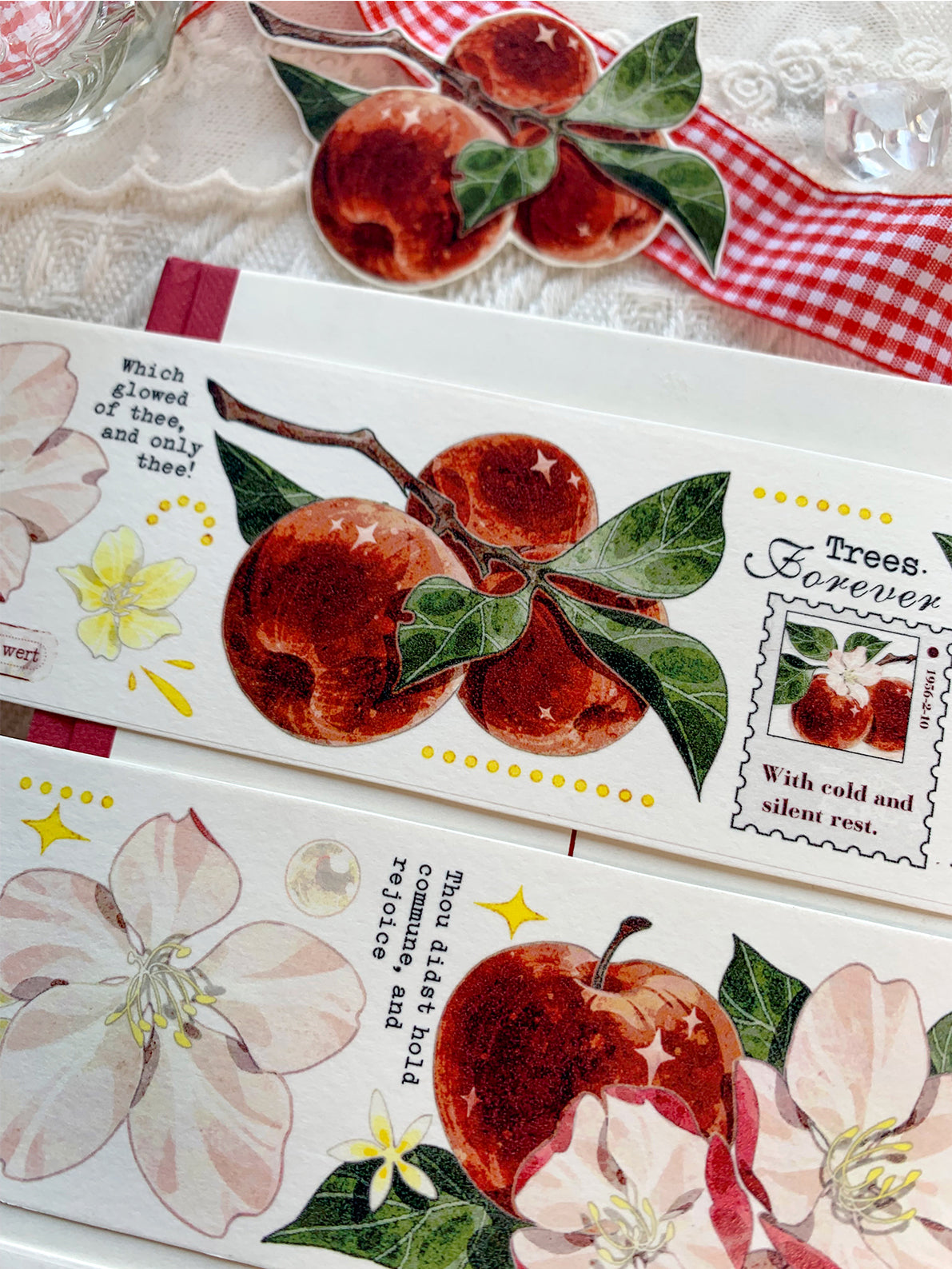 Red Apple PET/Washi Tape (5cm*140cm)