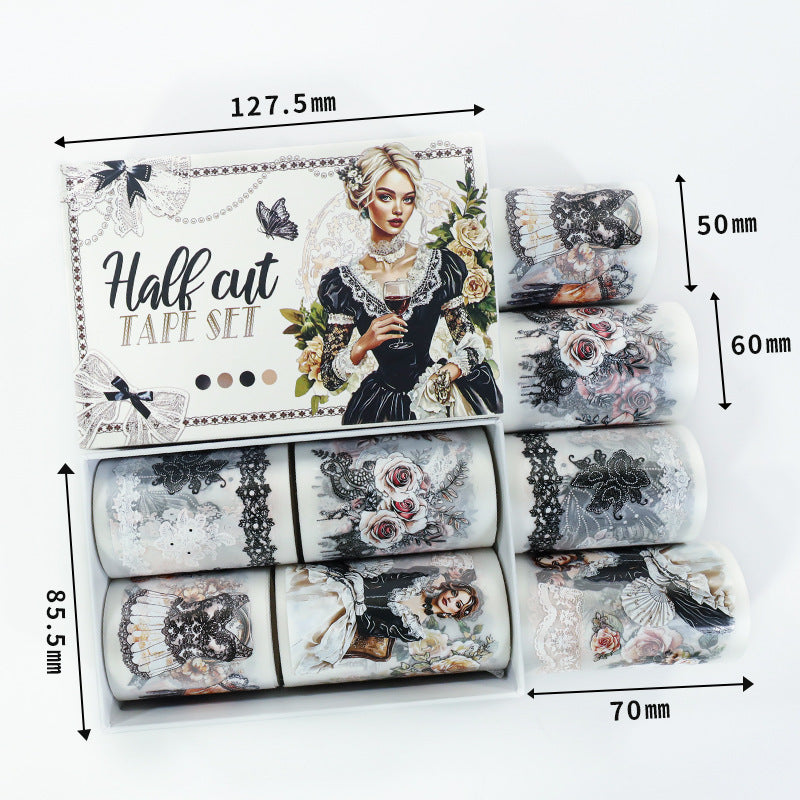 Pre-cut PET & Washi Tape Set ( 10 Styles)