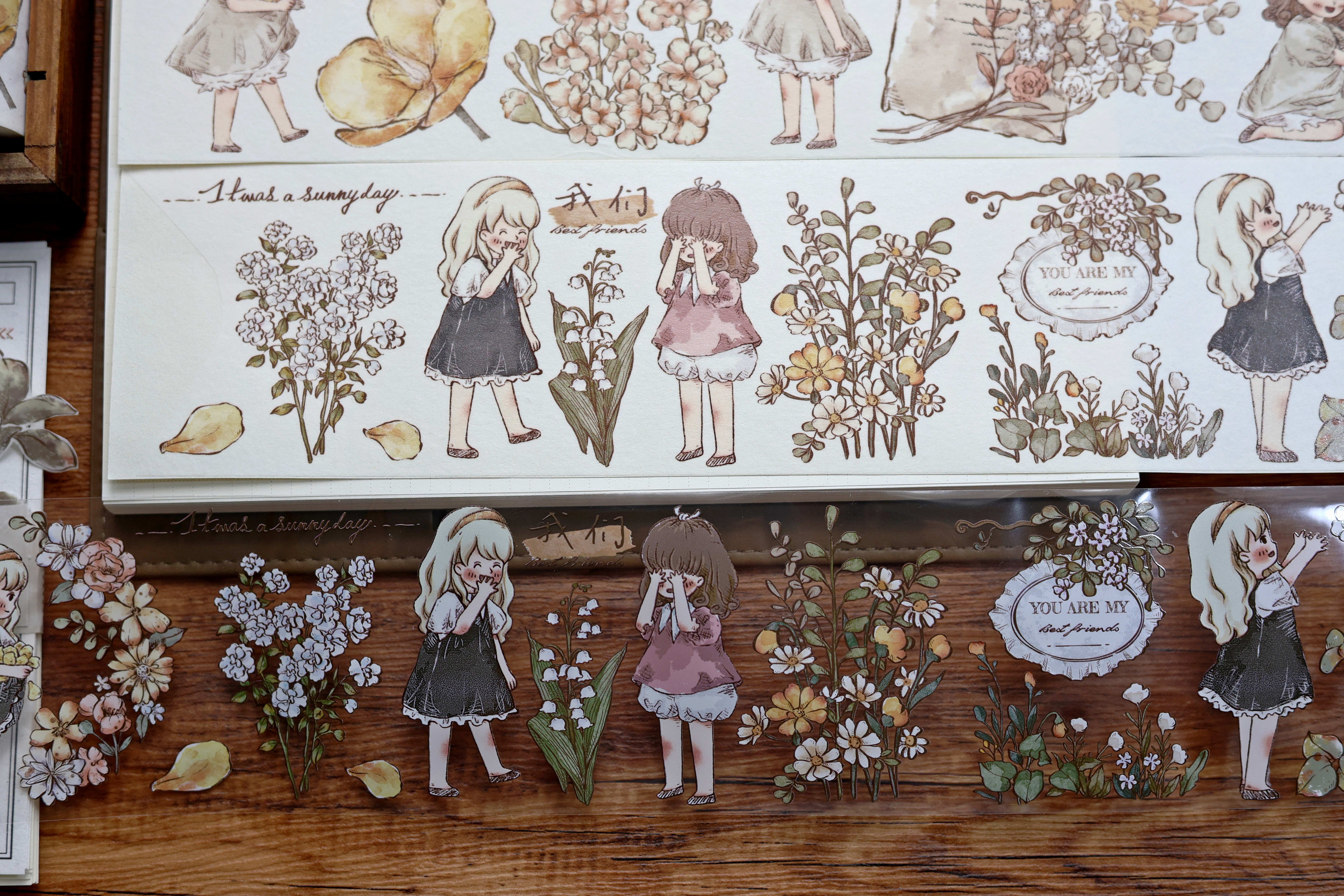 Vintage Cute Characters Tape (6.5cm*150cm)
