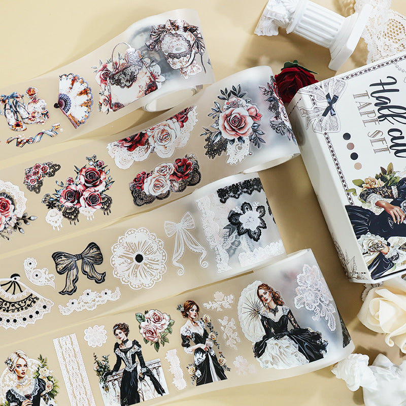 Pre-cut PET & Washi Tape Set ( 10 Styles)