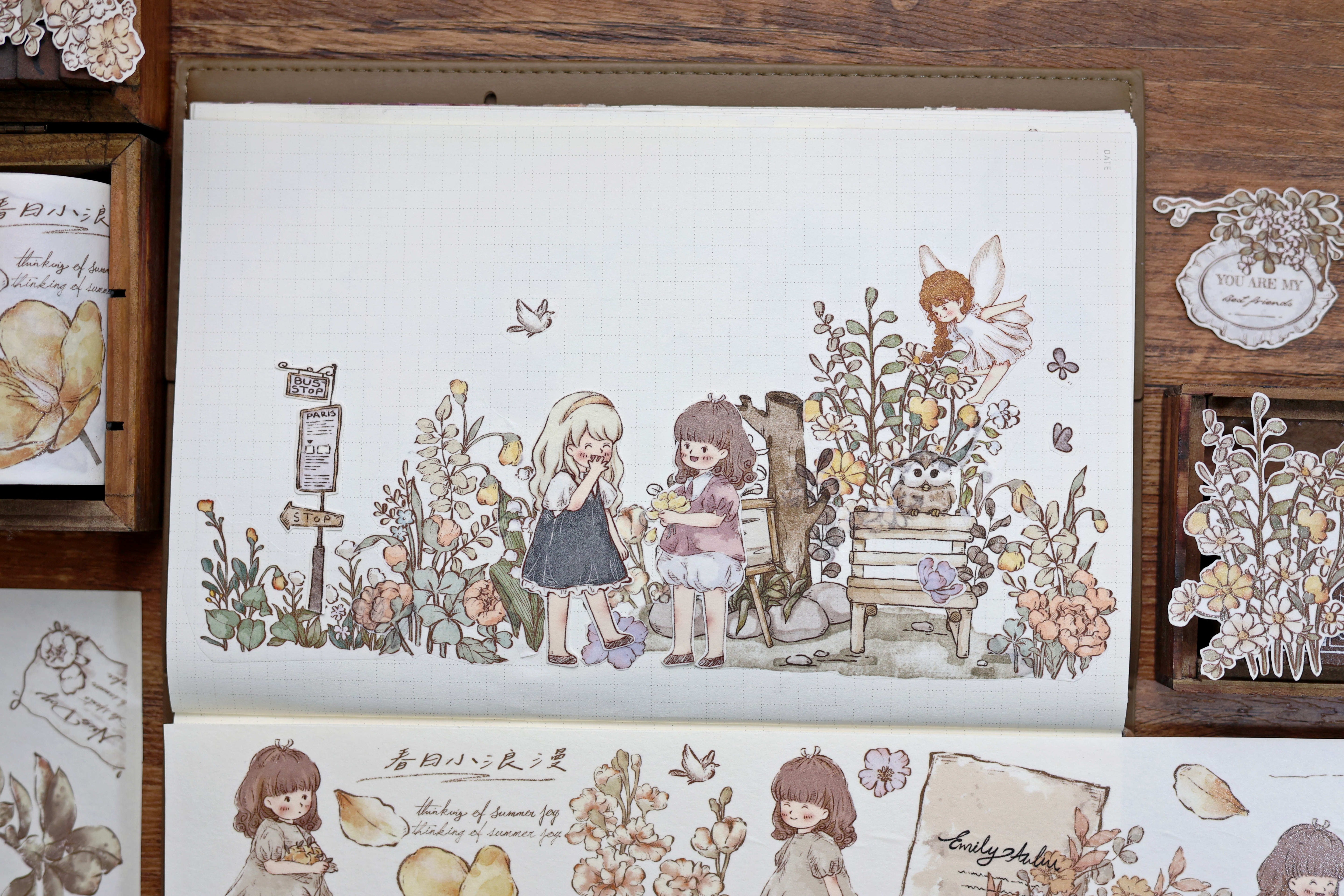 Vintage Cute Characters Tape (6.5cm*150cm)